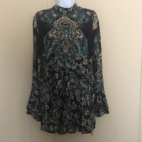 Free People Women’s Long Sleeve Crew Neck Dress - Picture 3 of 6